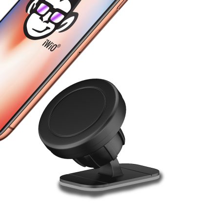 3M Adhesive Heavy Duty Strong Sticky Magnetic Car Mount Dashboard Holder [ Case Compatiable ] - BLACK