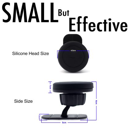 3M Adhesive Heavy Duty Strong Sticky Magnetic Car Mount Dashboard Holder [ Case Compatiable ] - BLACK - Image 5