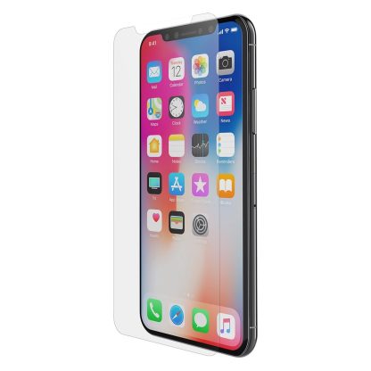 Gel Clear Transparent Case Cover and Case Compatible Clear Tempered Glass Screen Protector with Charging Pack: UK 1amp 3 Pin Mains Wall Charger Plug Charger & 8 Pin Apple Connection Charging Cable for Apple iPhone X 2017 / iPhone Xs 2018 - Image 8