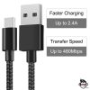 USB Type C Cable [1Pack 3M] USB C Cable Extra Long Durable Nylon Braided Charging USB Type C Data Sync Cord Compatible for?LG G5  - BLACK - Image 3
