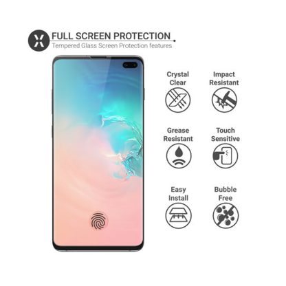 Fingerprint Unlock Compatiable Tempered Glass Screen Protector for Samsung Galaxy S10 - Image 3